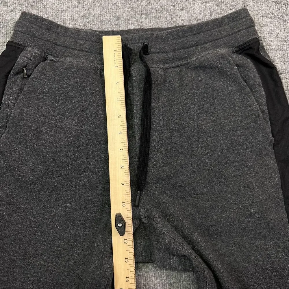 Lululemon Jogger Pants Mens M Gray French Terry Elastic Waist Pockets Athletic